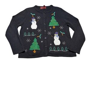 ✨ Star Blue Originals Christmas Cardigan Sweater M‎ 🎄⛄ ✨